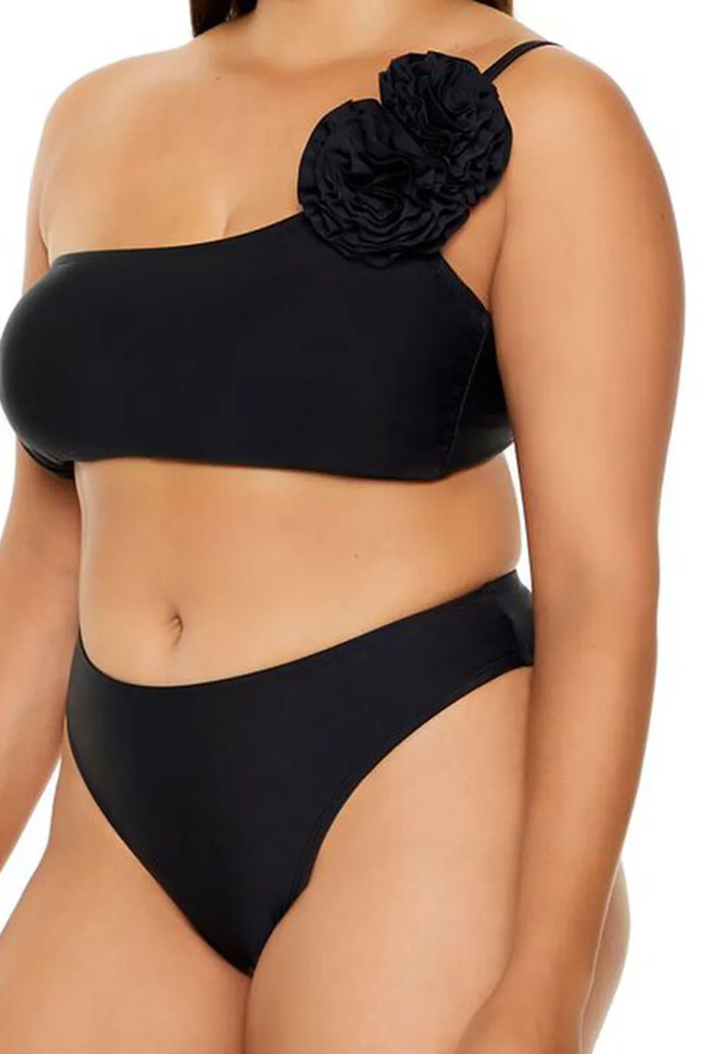 Plus Size Mid-Rise Bikini Bottoms