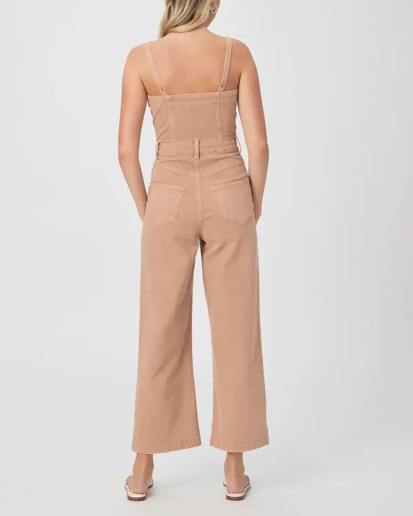 Vintage Dried Rose Denim Wide Leg Jumpsuit