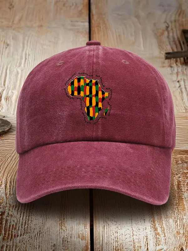 Juneteenth Graphic Washed Baseball Cap