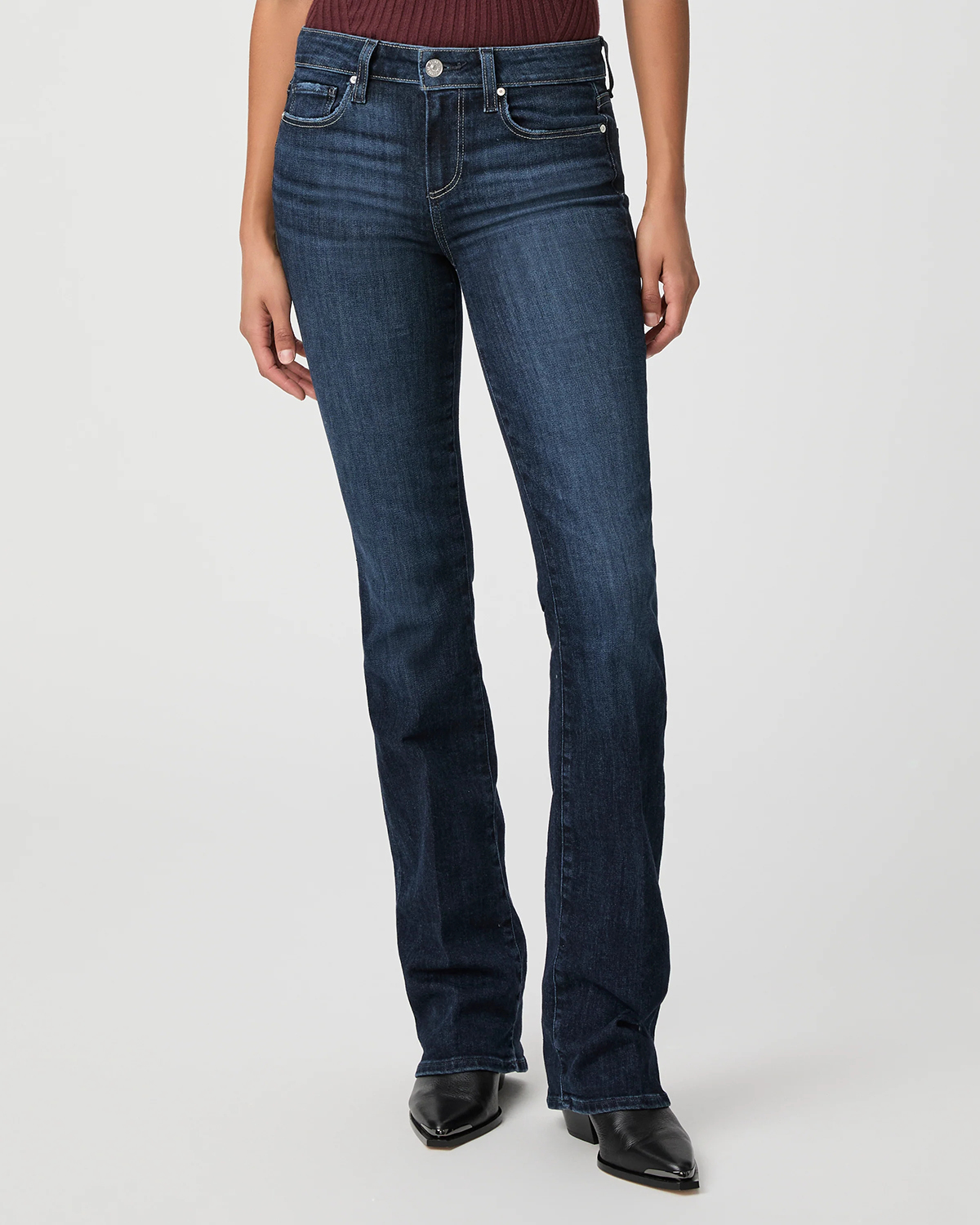 Dark Wash Blue Flared Jeans