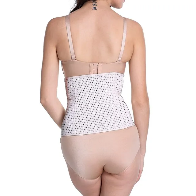 Corset Women's Waist Trainer Shapewears Office Running Gym Yoga Plus Size Creamy-white Black Brown Sport Breathable Hook & Eye Tummy Control Push Up Front Close Solid Color Summer Spring Fall