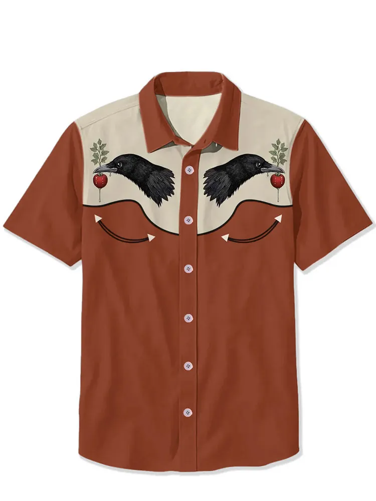 Crow And Red Fruit Shirt