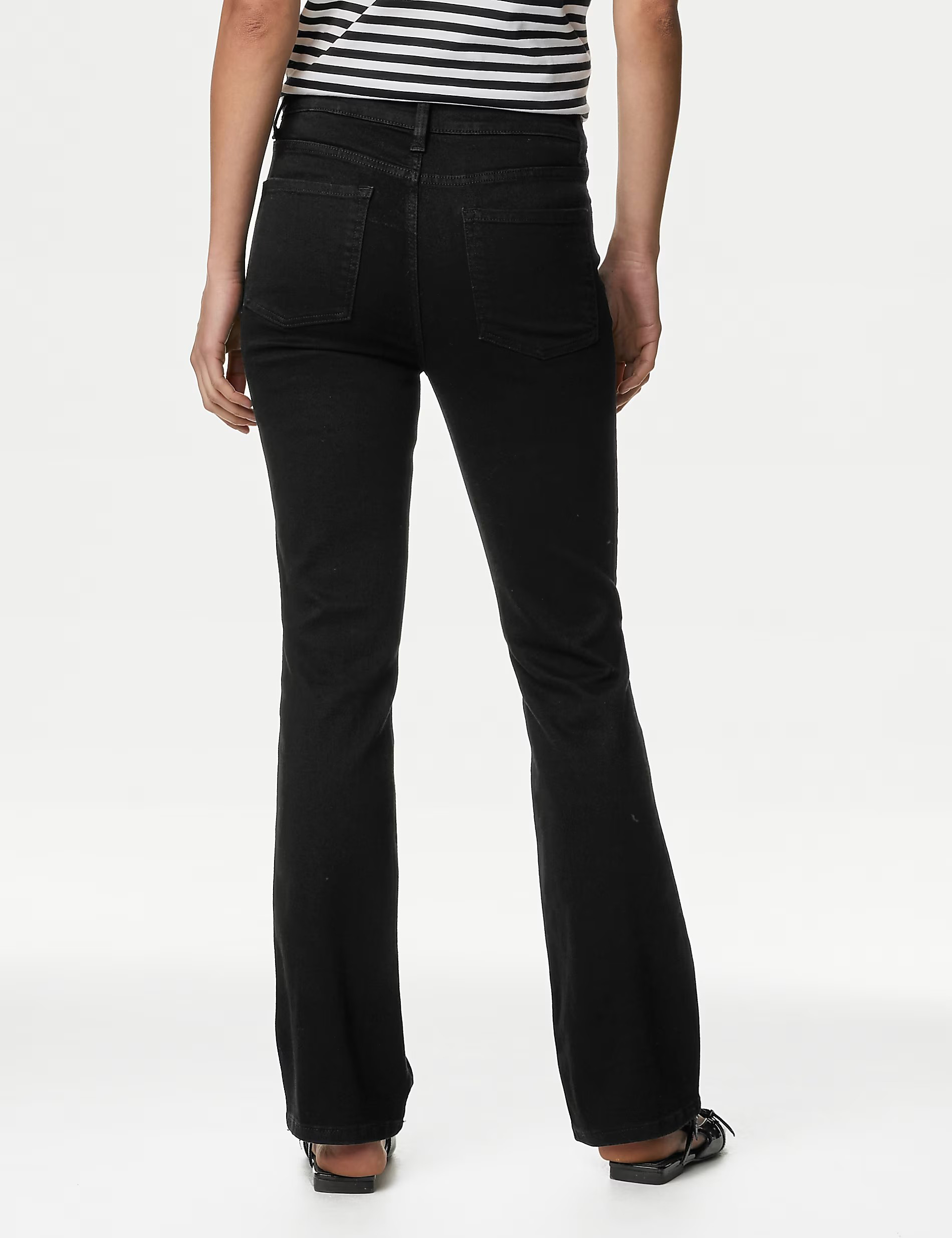 Womens Casual Slit Jeans
