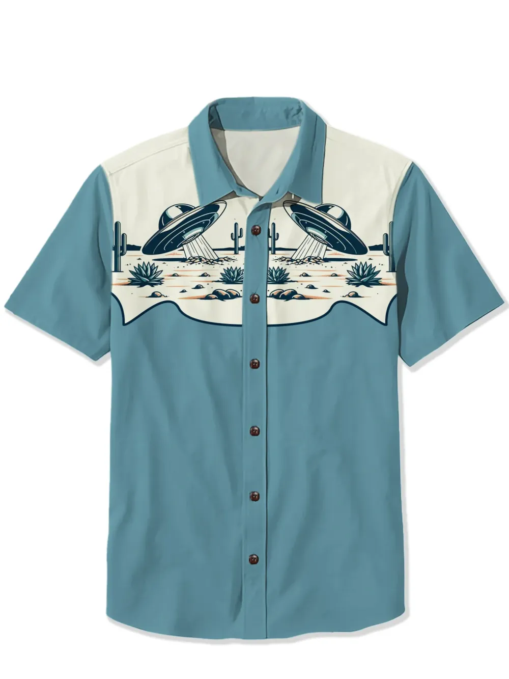 Western Spaceship Cactus Shirt