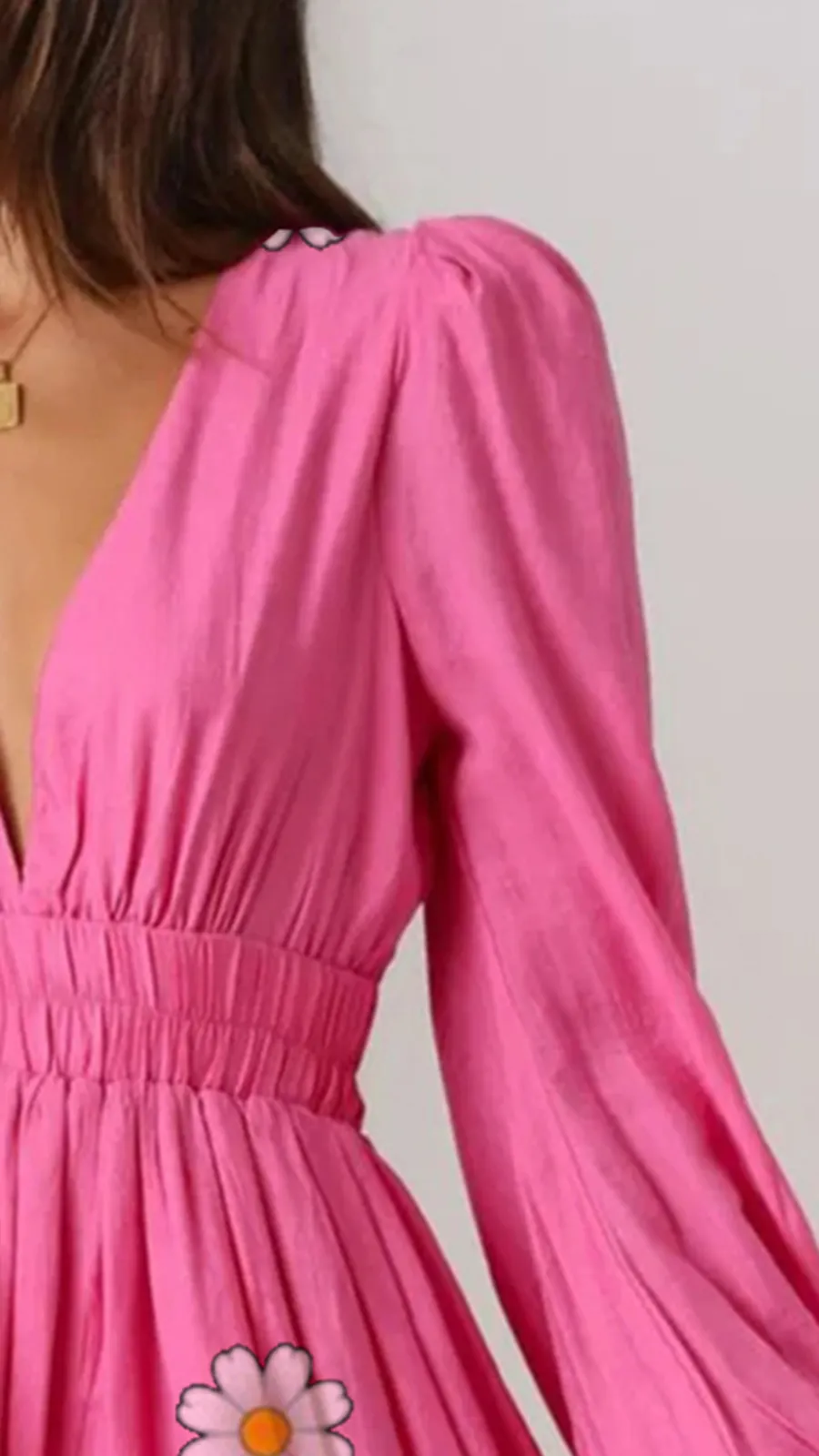 Elasticated Waist Band Mini Dress
