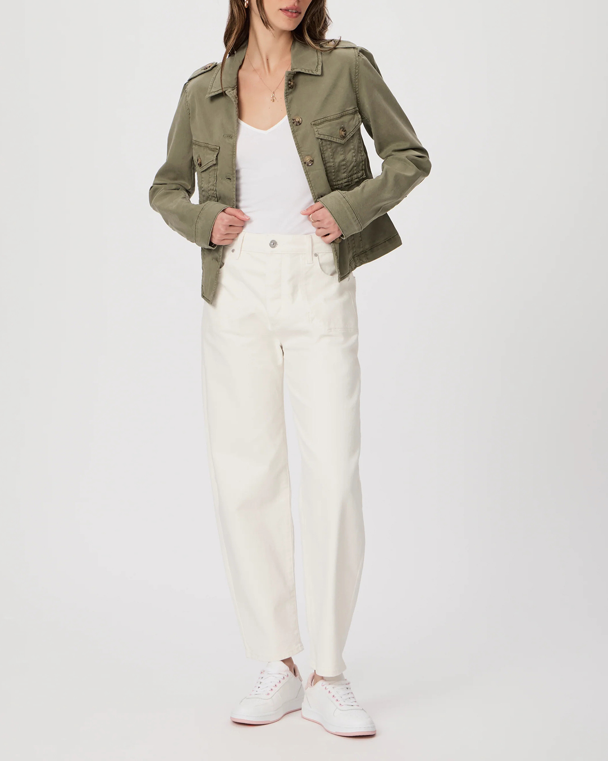 Olive Green Military Inspired Jacket