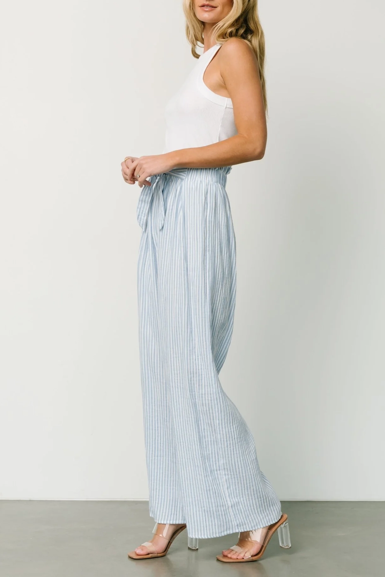 Daily Versatile Striped Loose Pants