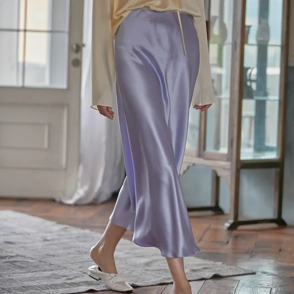 Love Satin Midi Skirt