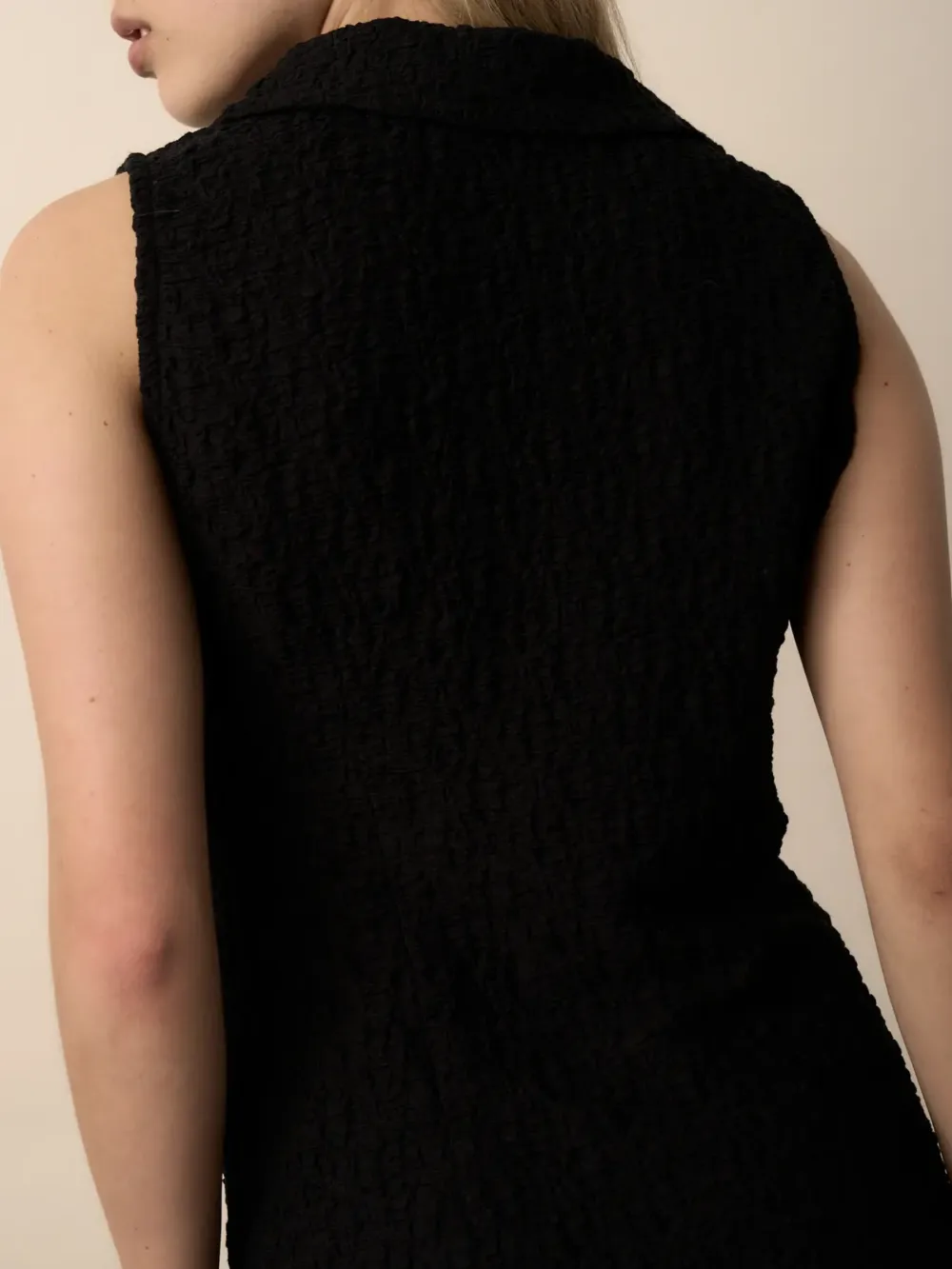 Black Knitted Vest