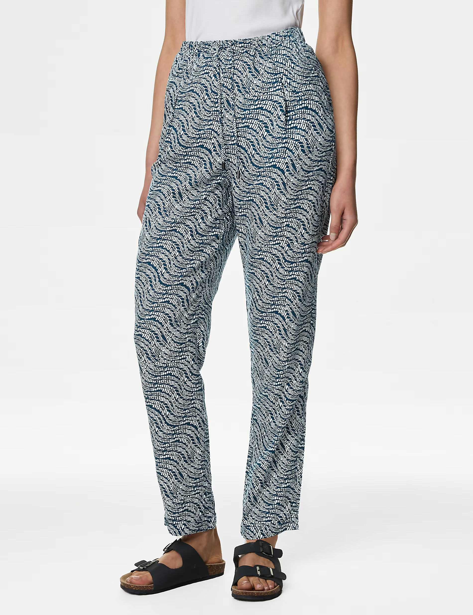 Womens Casual Tapered Trousers