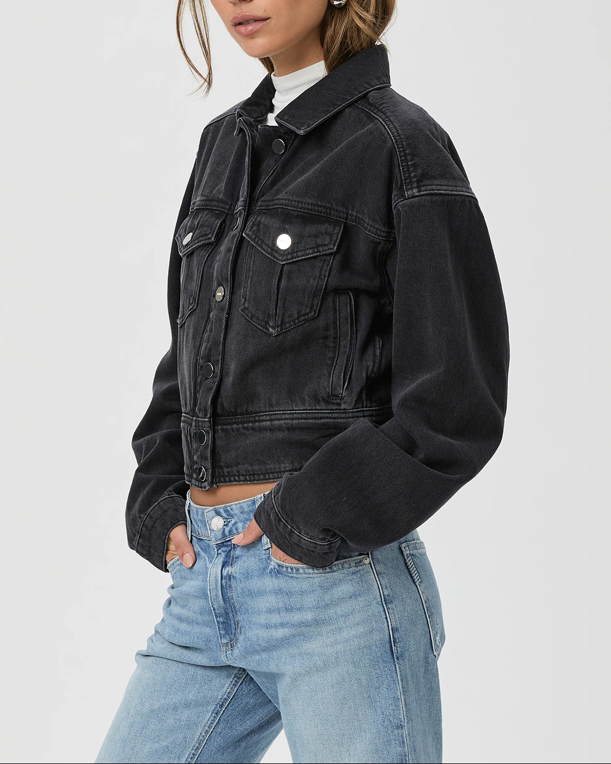 Black Denim Classic Jacket