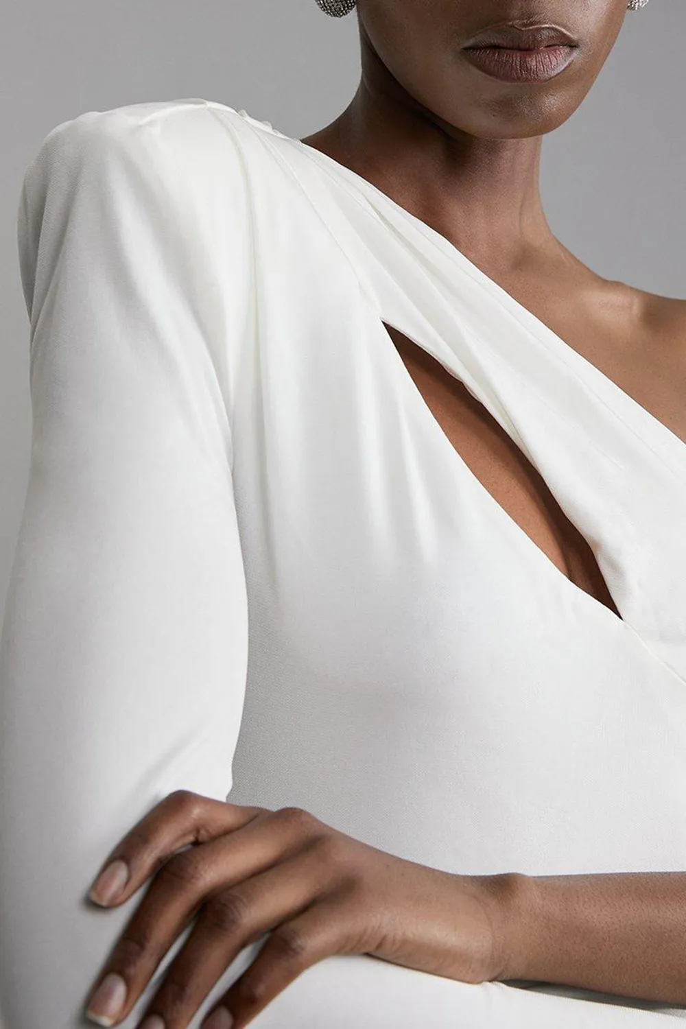 Premium Viscose Jersey Hardware Maxi Dress
