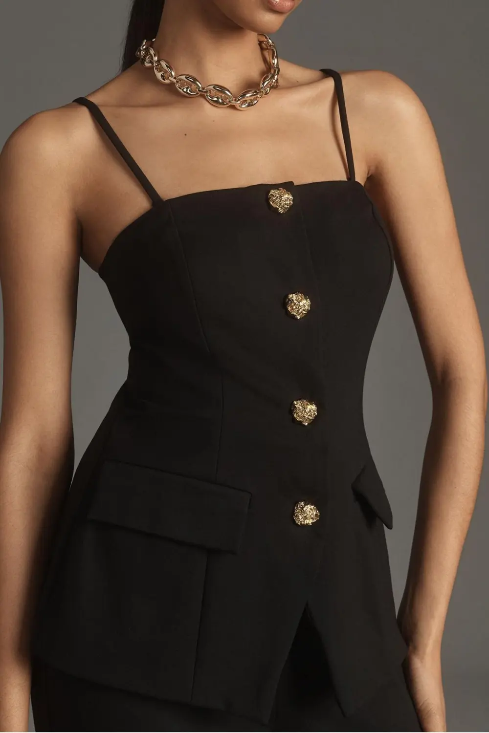 Black Off The Shoulder Structured Jumpsuit