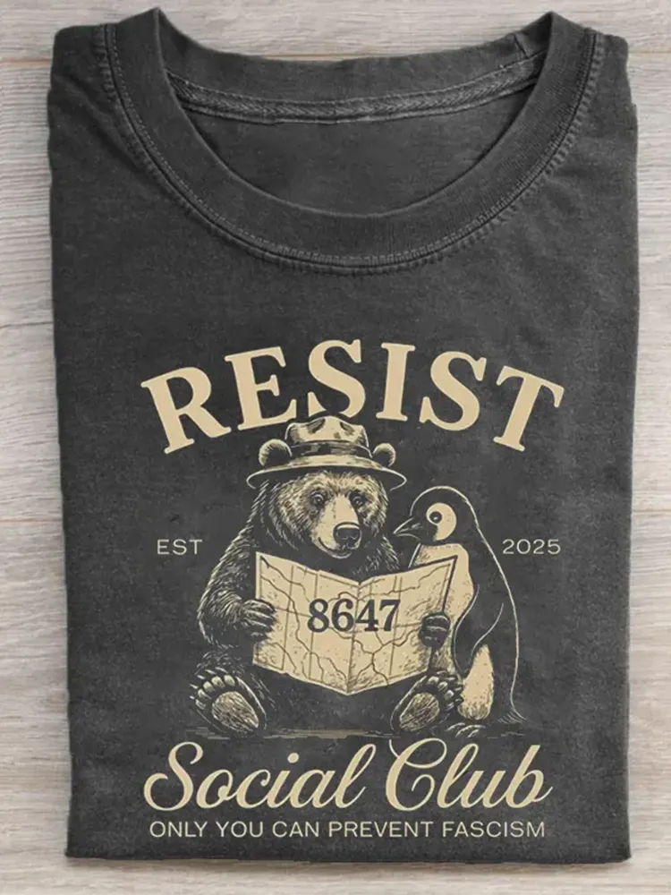 Bears Penguins RESIST  T-Shirt