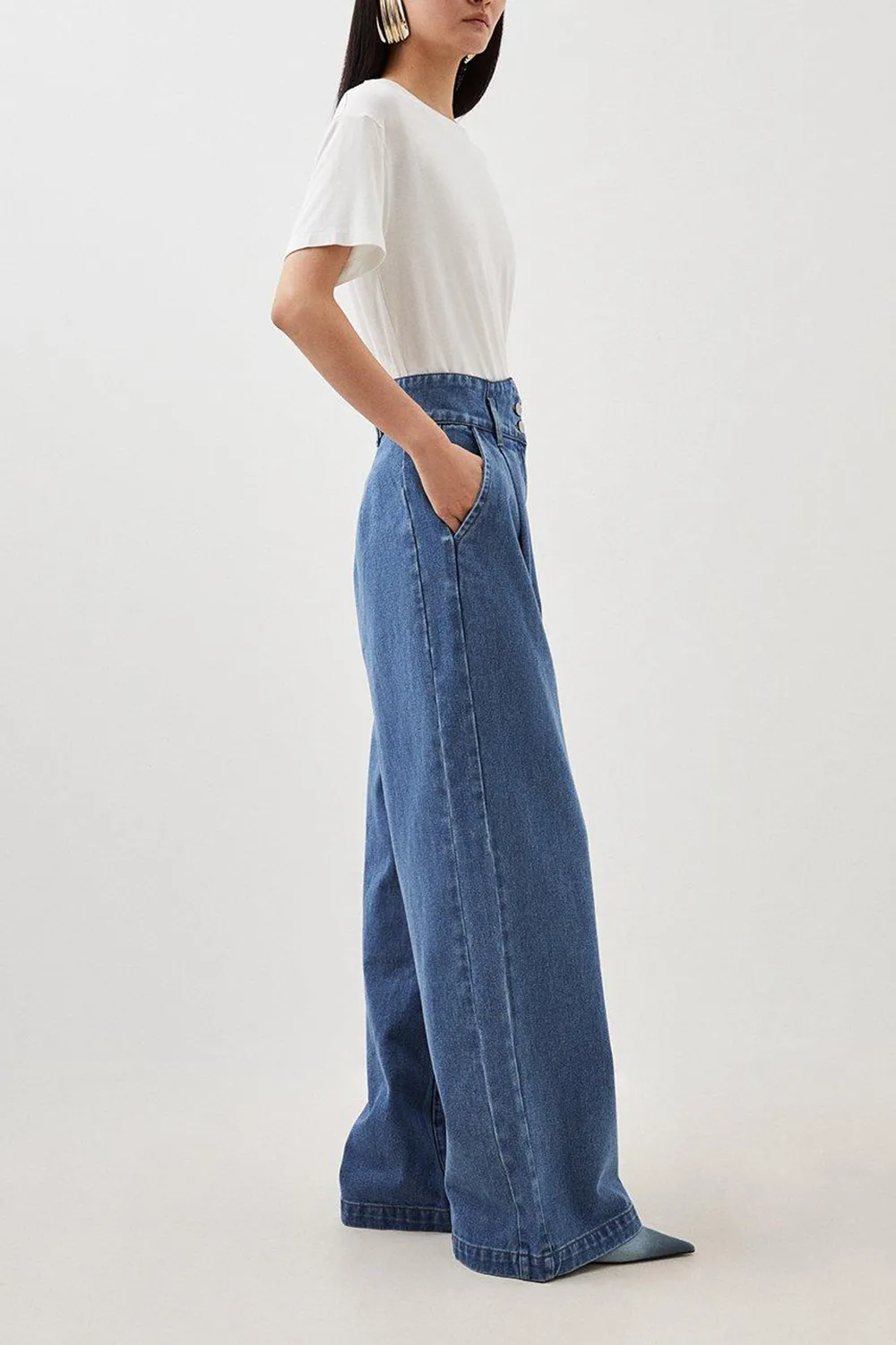 Daily Denim Wide Leg Trousers