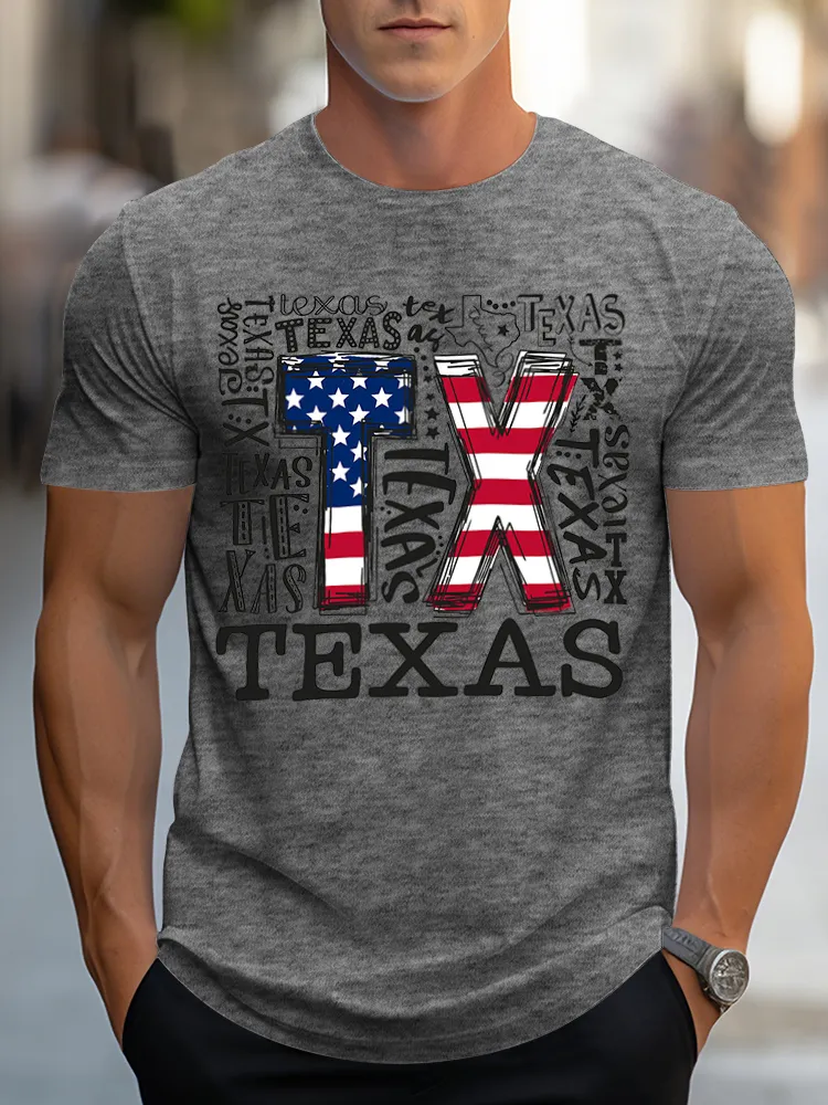 Men'S Texas Short Sleeves T-Shirt