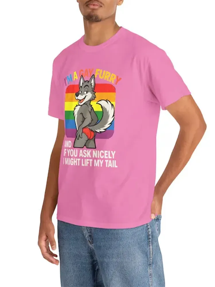 Women'S I'M A Gay Furry Short Sleeve Round-Neck T-Shirt