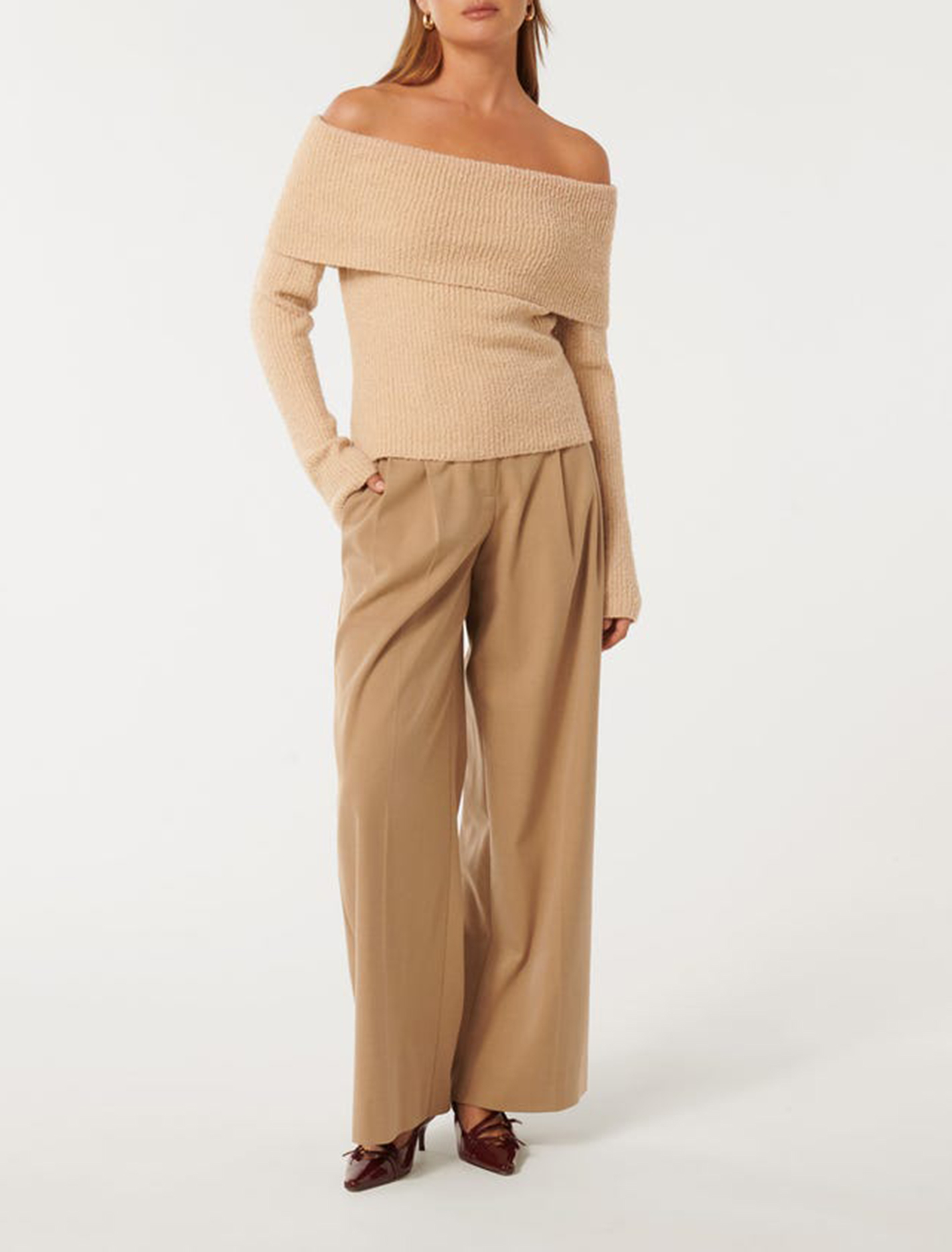Off Shoulder Sweater