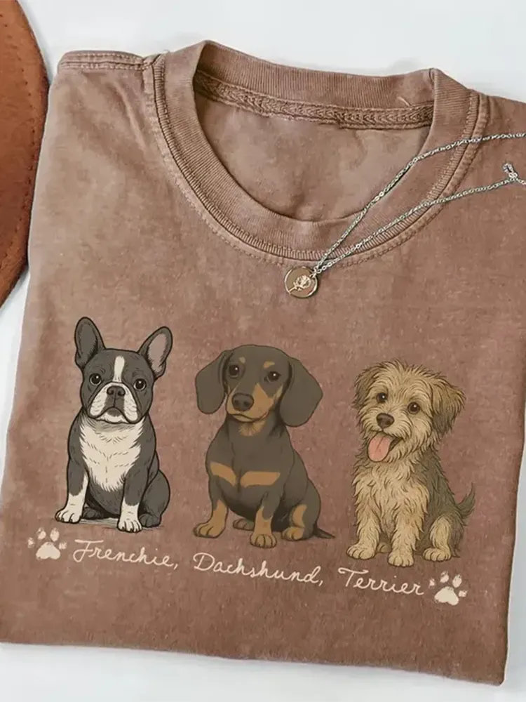 Comfort Colors Cute Dog Retro T-Shirt
