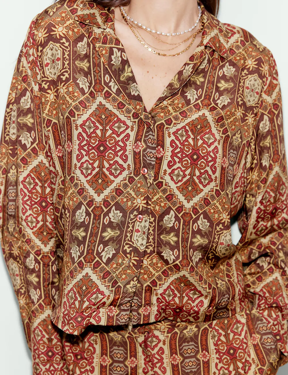 Tribal Elements Printed Shirt