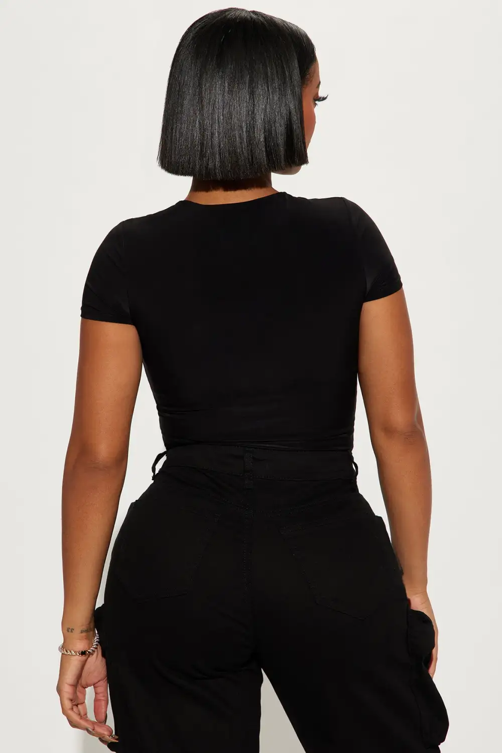 Deepest Secret Double Lined Bodysuit - Black
