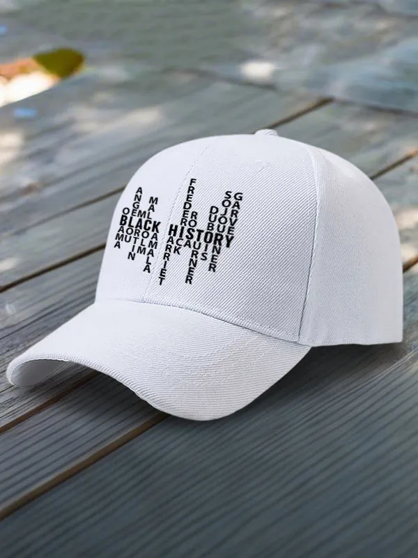 Black History Baseball Cap