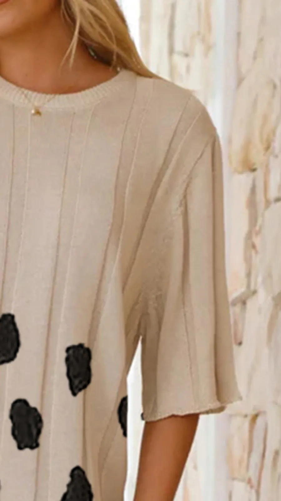 Knitted Heavy Drape Top