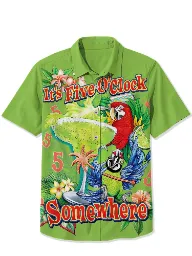 Parrot And Cocktails It'S 5 O'Clock Somewhere Shirt