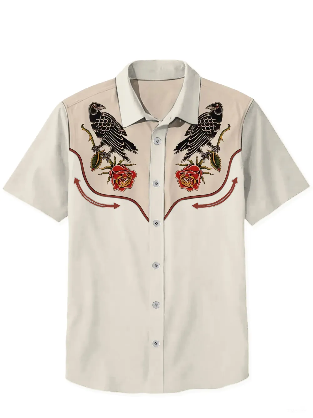 Crow And Flower Shirt