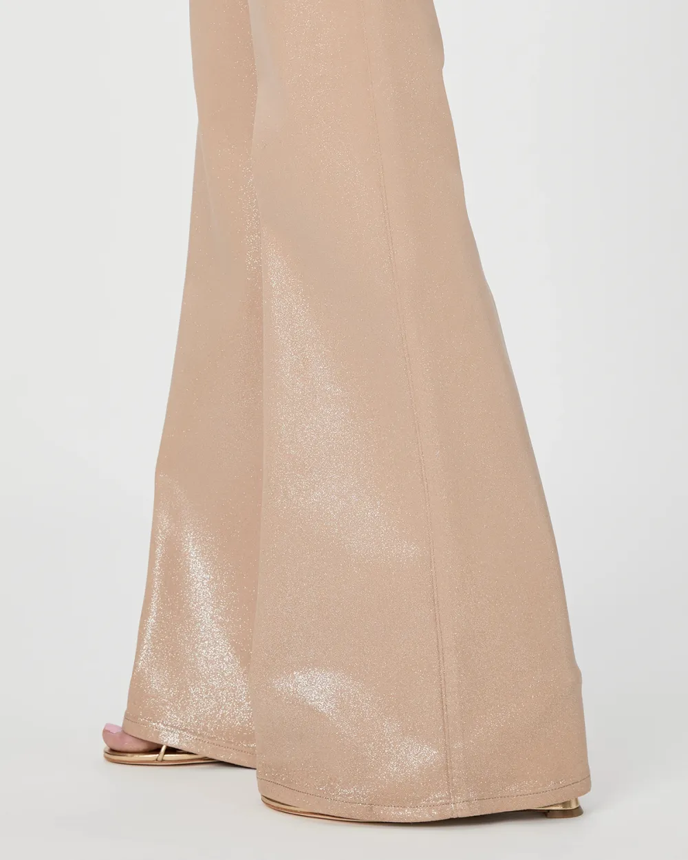 Beige Wide Leg Jeans