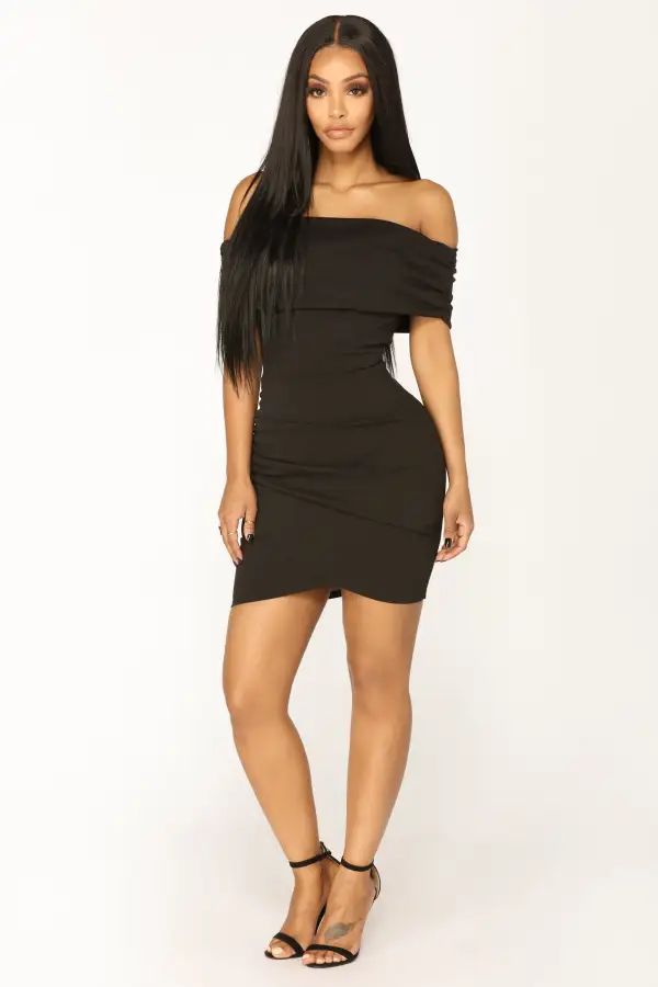 Off Topic Mini Dress - Black