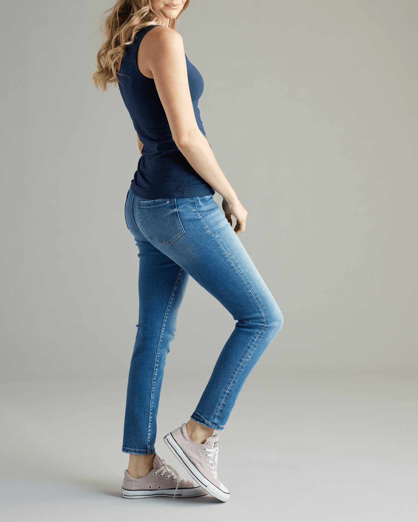 Blue Reversible Sleeveless Tank