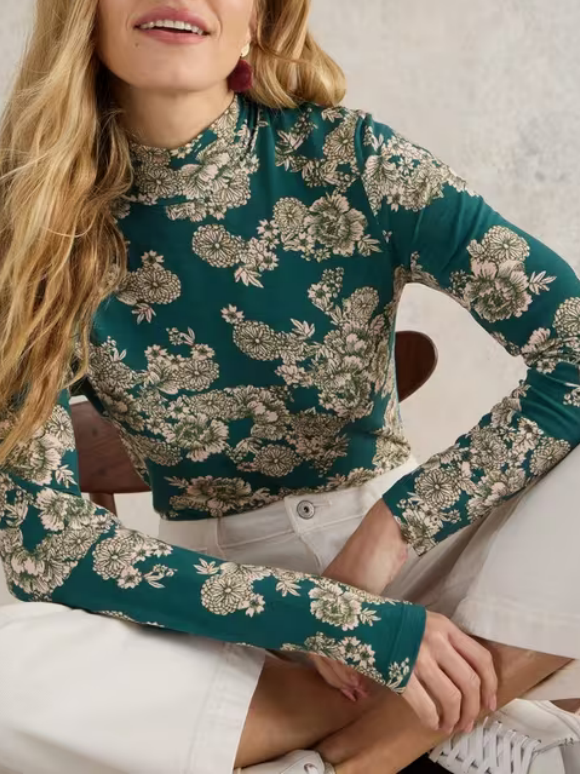 Slight Stretch Turtle Neck T-Shirt