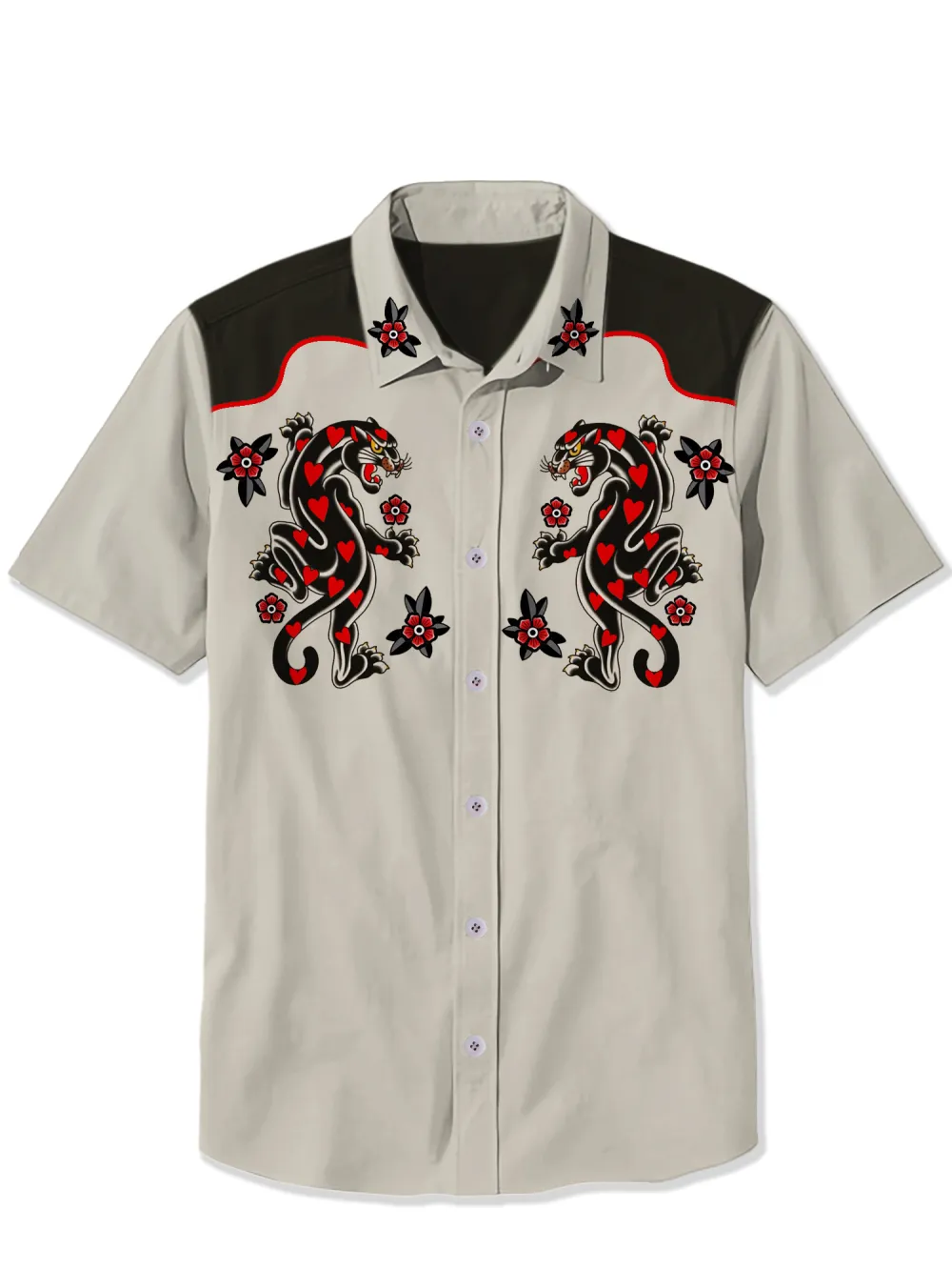 Tiger Traditional Old School Tattoo Shirt