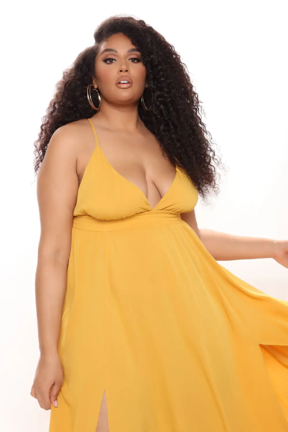 River Flow Maxi Dress - Mustard