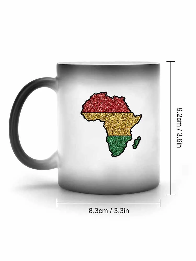 Black Historical Printed Color-Changing Mug