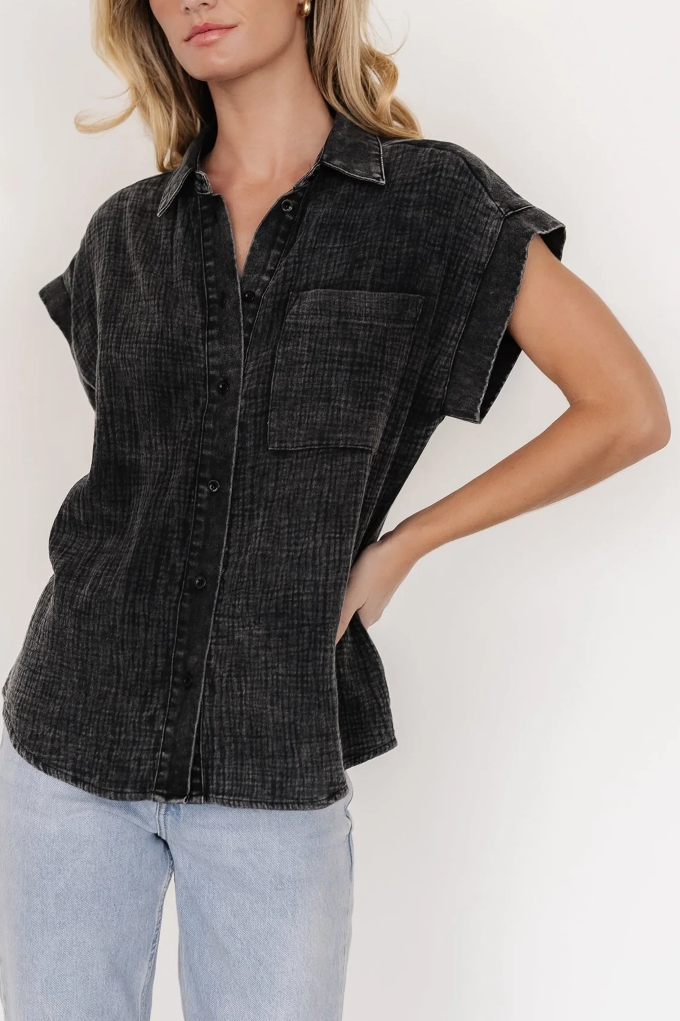 Daily Soft And Breathable Turn-Down Collar Shirt