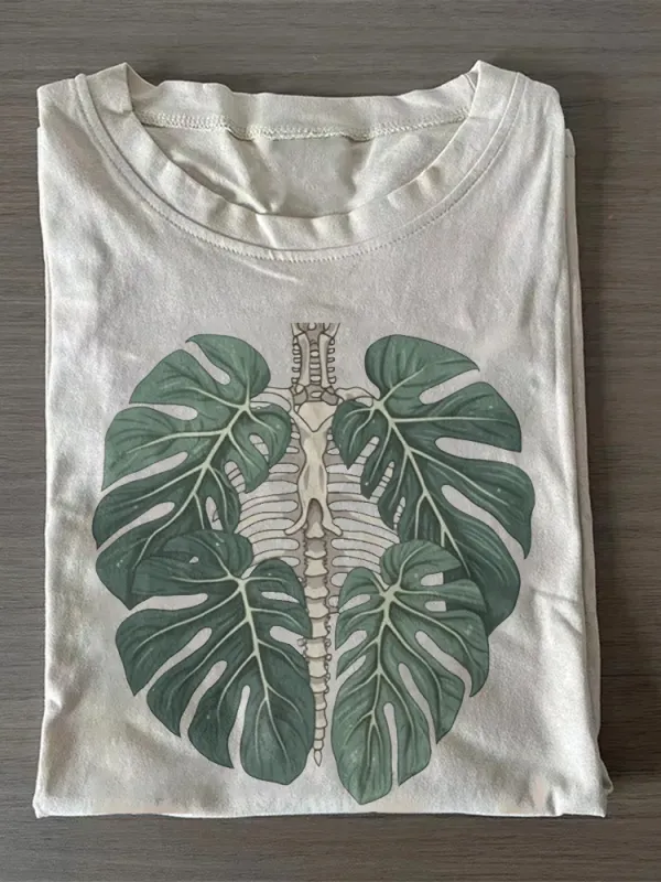 Skeleton Plant Body T-Shirt
