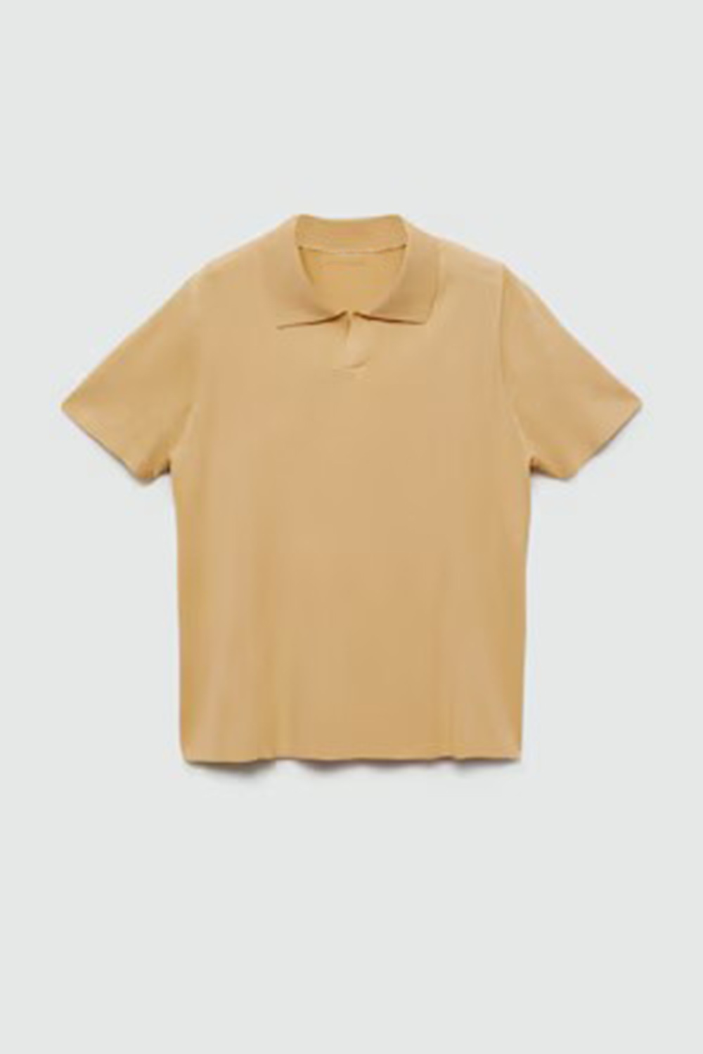V-Neck Polo Collar Shirt