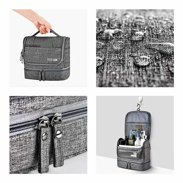 Makeup Bag Women Bags Men Large Waterproof Nylon Travel Cosmetic Bag Organizer Case Necessary Dry And Wet Separation Bag Wash