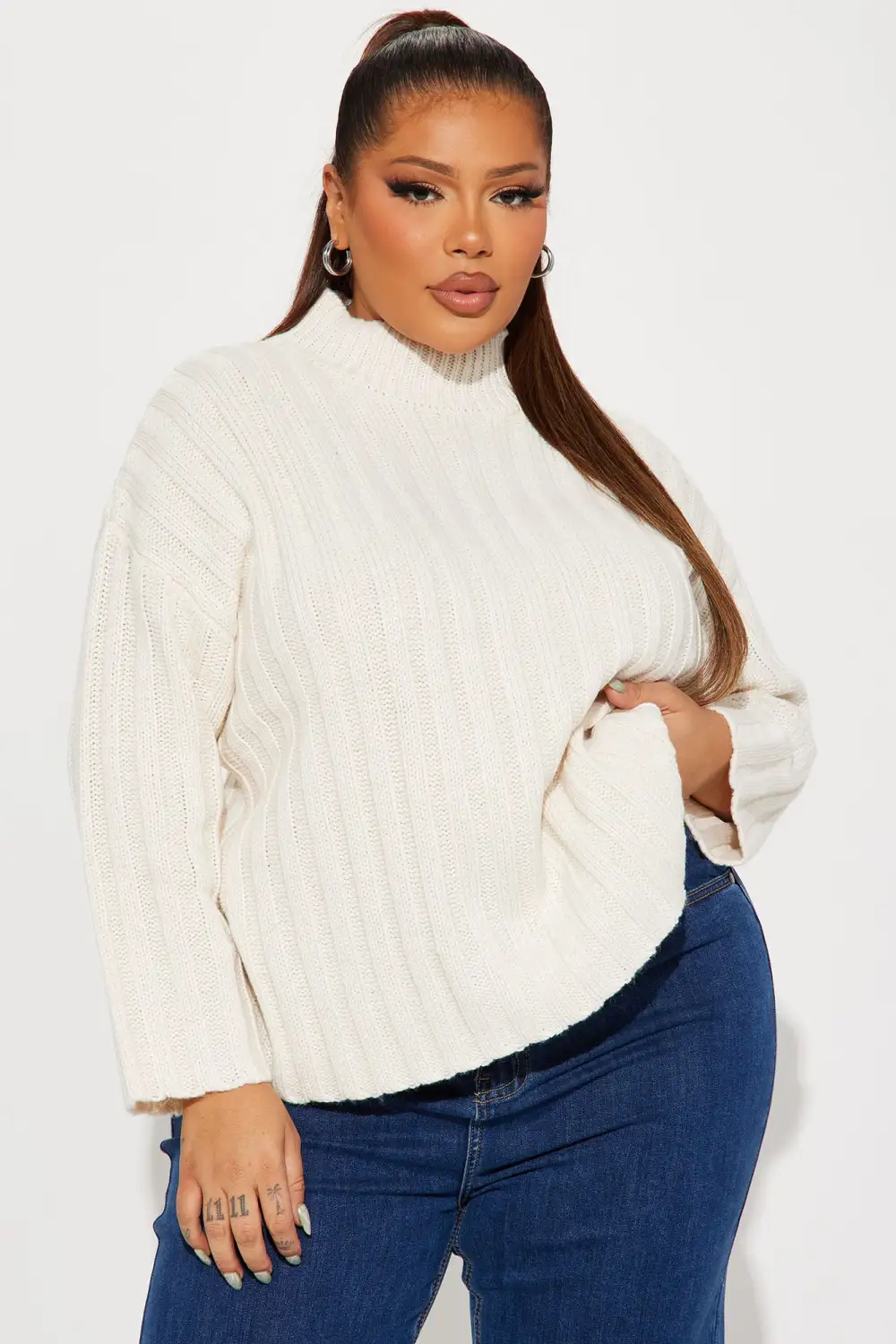 Talk It Up Sweater - Beige