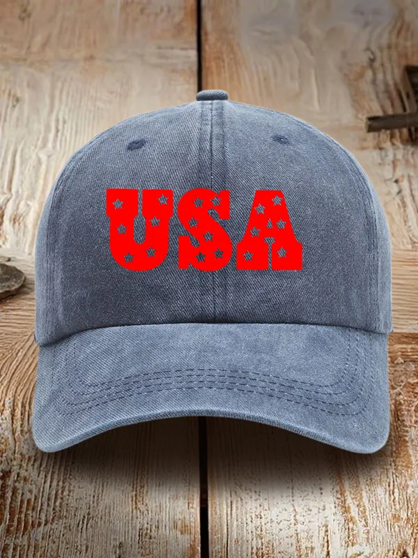 USA Washed Baseball Cap