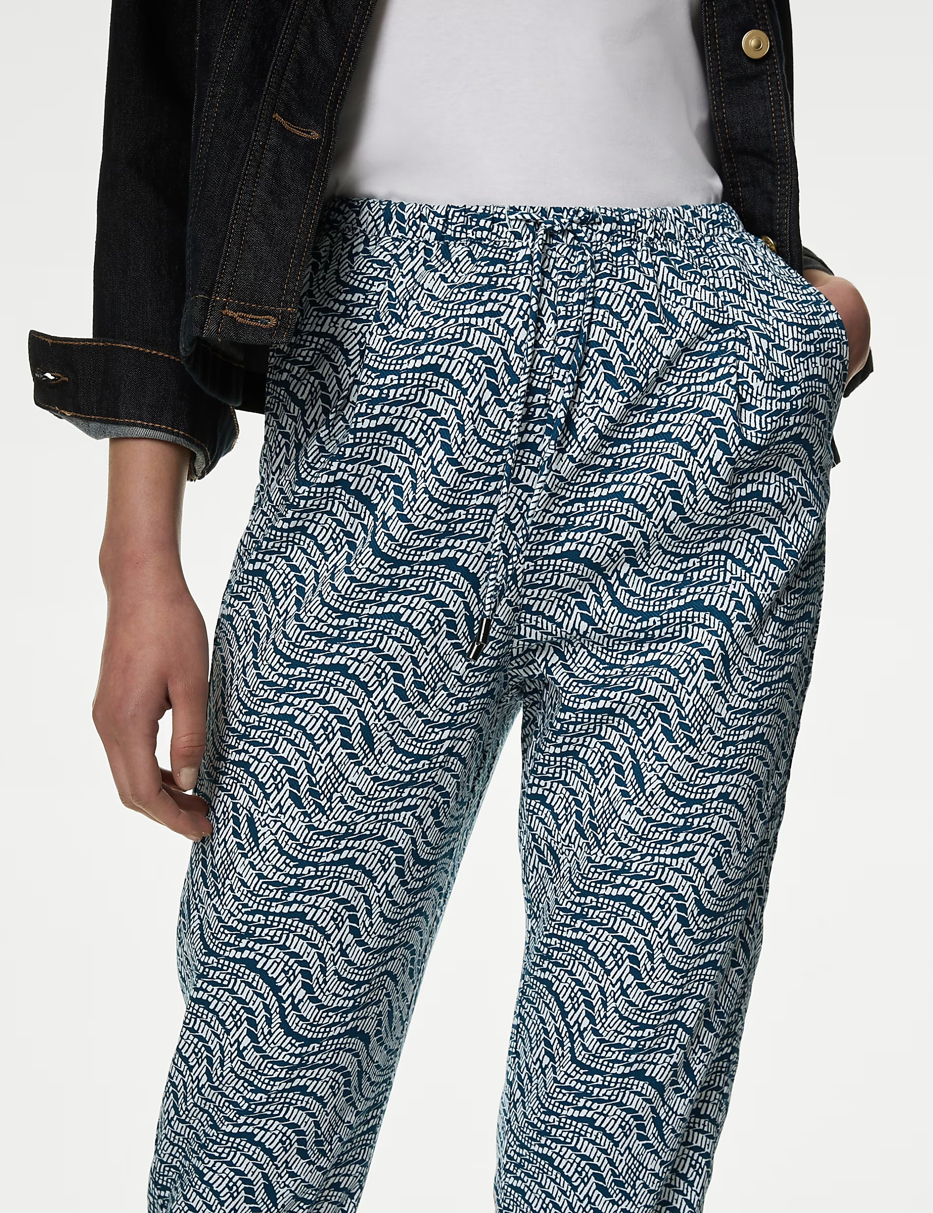 Womens Casual Tapered Trousers