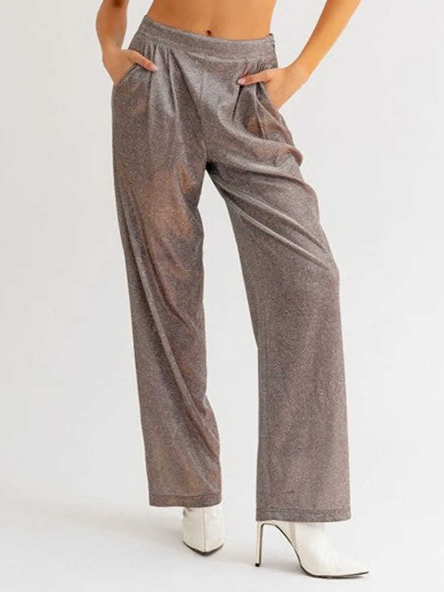 Shine Party Girls Wide Leg Pants
