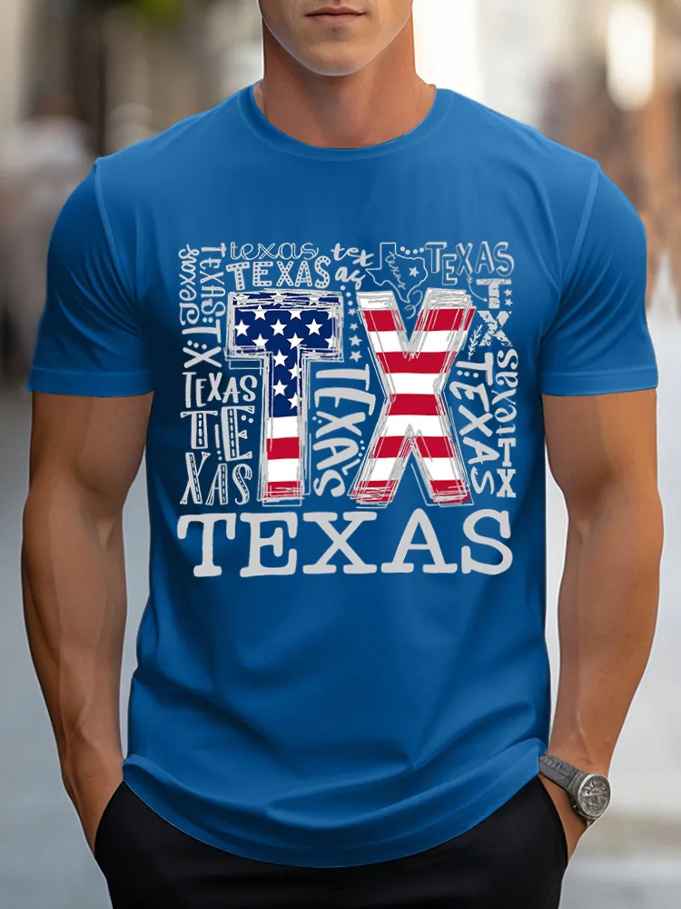 Men'S Texas Short Sleeves T-Shirt
