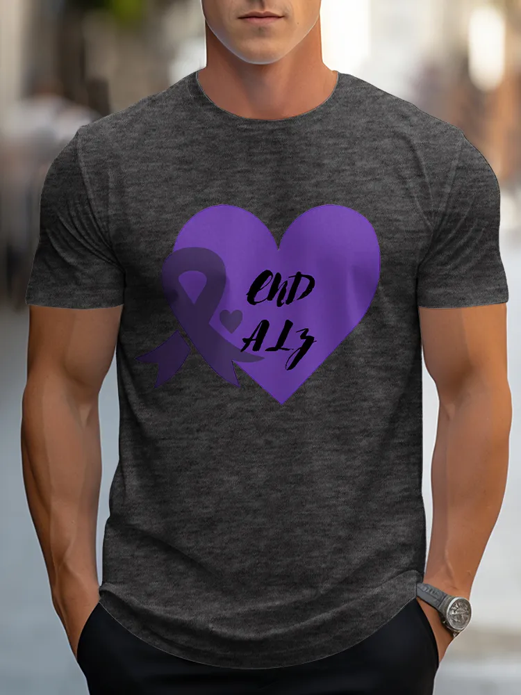 Men'S Round-Neck Short-Sleeved T-Shirt End Alz Prints
