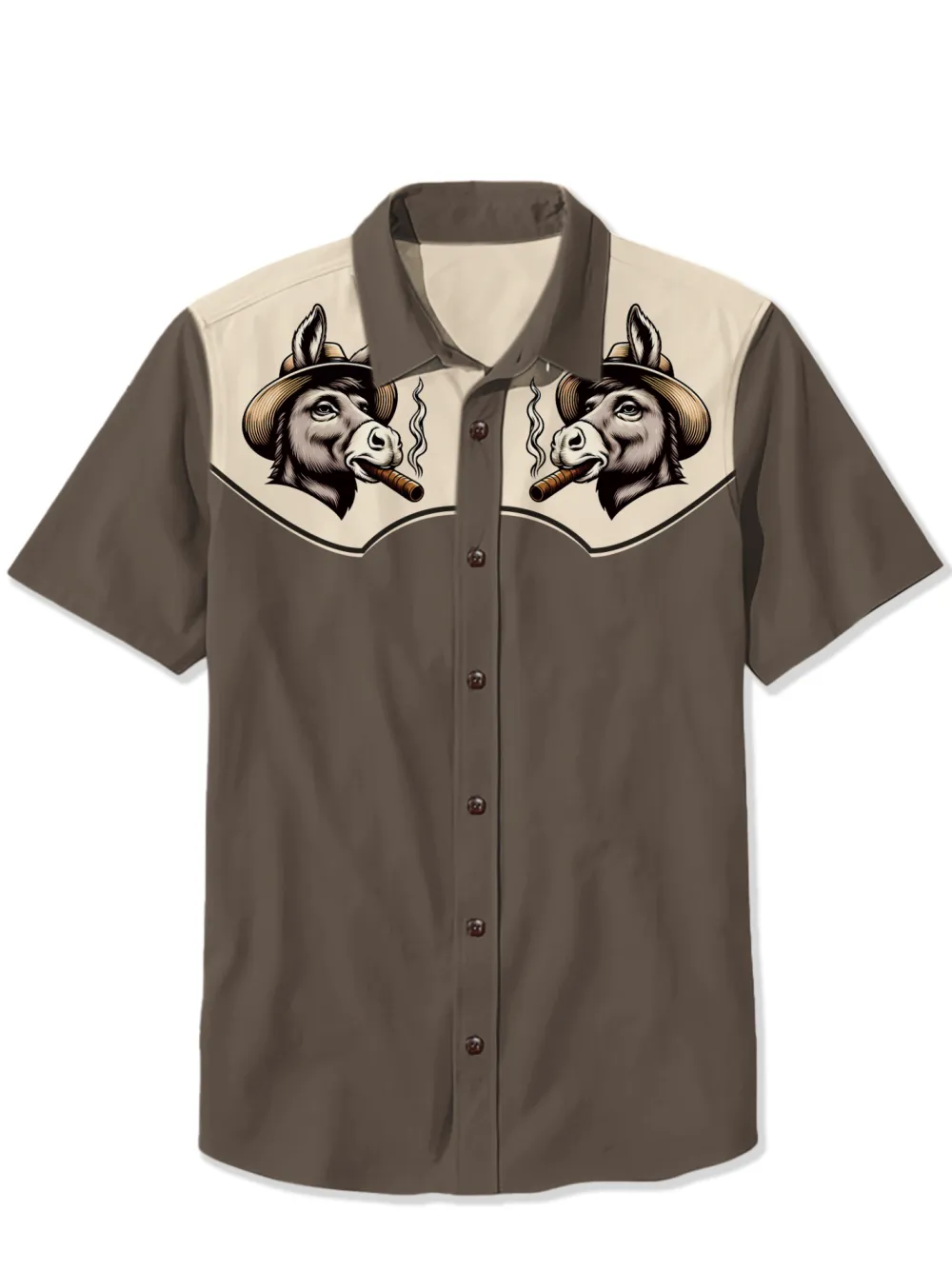 Western Smoking Donkey Shirt