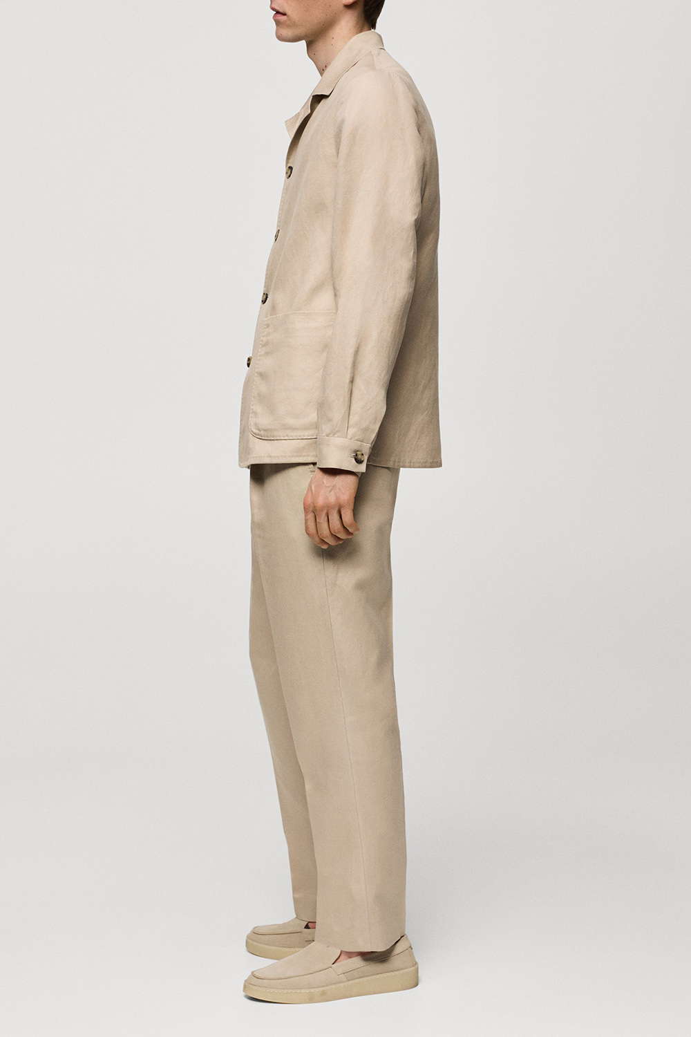 Lyocell Linen Overshirt With Pockets