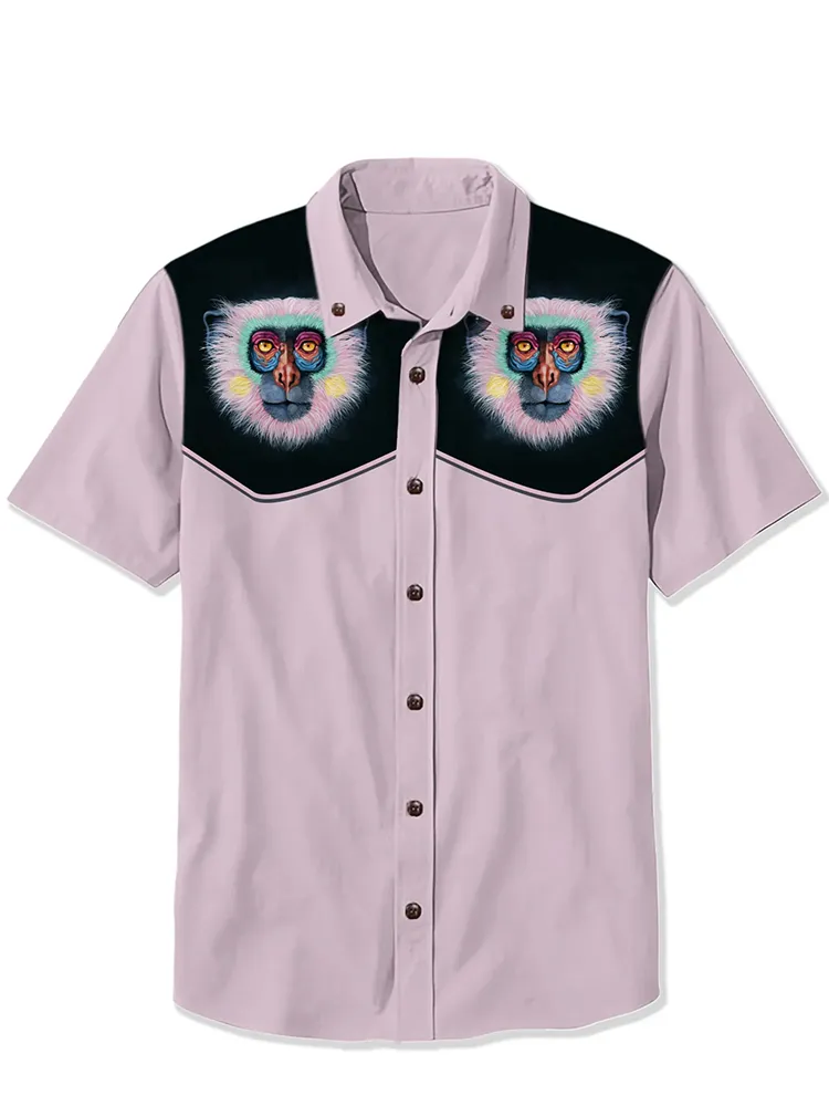 Colorful Monkey Short-Sleeved Shirt