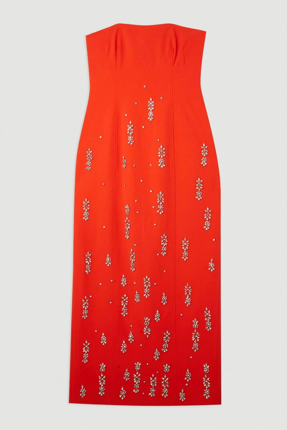 Crystal Embellished Bandeau Midaxi Dress